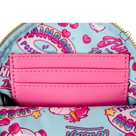 Loungefly Minions Fluffy Unicorn Exclusive Costume Plush Wristlet Wallet NWT - Picture 4 of 5